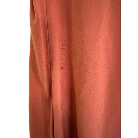 ATHLETA Arrival Dress Large Sunbaked Clay Peach Orange 2 Pockets Stretch - Picture 7 of 10